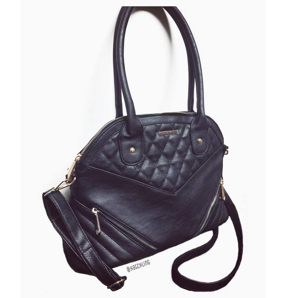🆕 Quilted Top Handle Satchel, Rampage - Picture 7 of 10